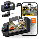 WOLFBOX i17 4K 3 Channel Dash Cam