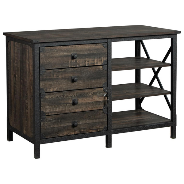 Sauder Steel River Commercial Office Credenza With Drawers