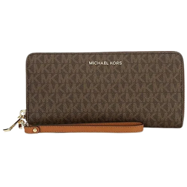 Michael Kors Signature Logo Print Canvas Continental Wallet