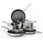 7-Piece COOKER KING 3-Ply Stainless Steel Cookware Set