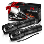 2-Pack LED Bright Tactical Flashlight