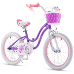 RoyalBaby Stargirl 18" Girls Bicycle With Kickstand & Basket