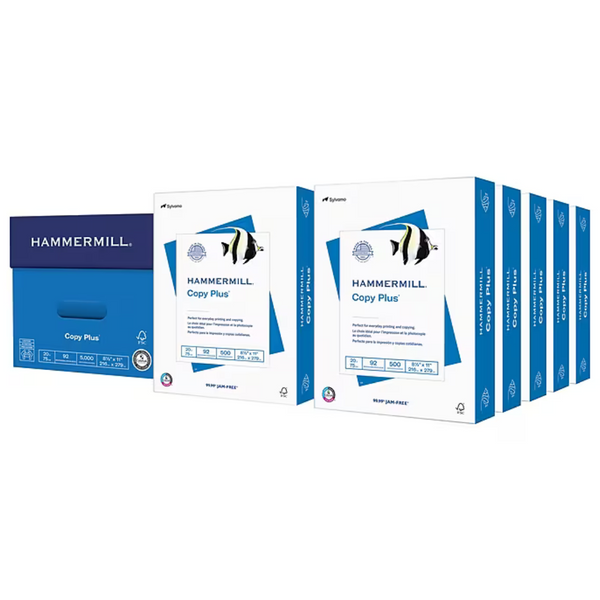 Hammermill Copy Plus 8.5″ x 11″ Copy Paper (5,000 Sheets/Carton)