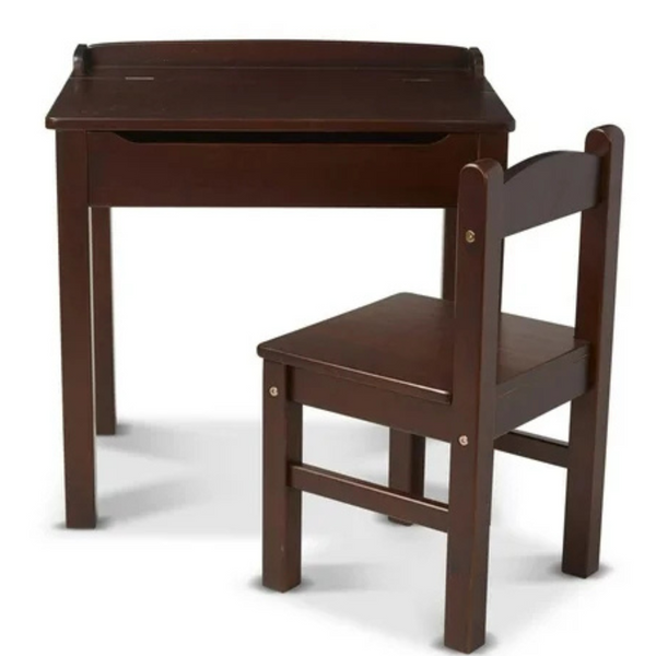 Melissa & Doug Kids 2-Piece Lift Top Activity Table And Chair Set
