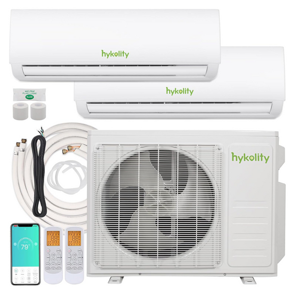 Hykolity Dual Zone 27000 BTU Wifi Enabled Split Air Conditioner