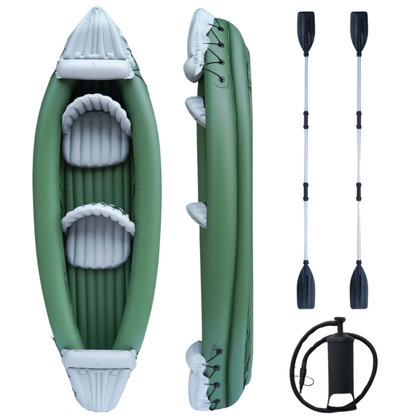 Naipo 2 Person Inflatable Kayak & Accessory Kit With 2 Oars