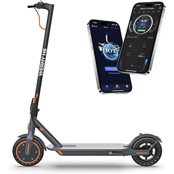 Werhy Electric Foldable Scooter with Dual Braking System