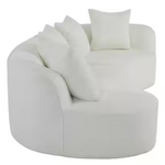 Haven Modern Boucle Fabric Upholstered 5-Seater Sectional Sofa