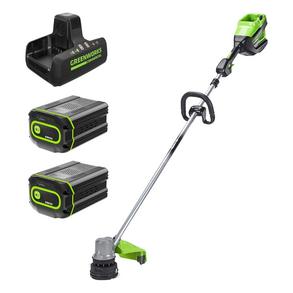 Greenworks 82V 16" (1.5kW) Brushless Cordless String Trimmer + 2-Pack 2.5Ah Batteries