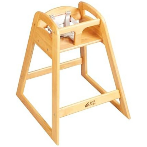 ECR4Kids Asatt Wooden Toddler High Chair (3 Colors)