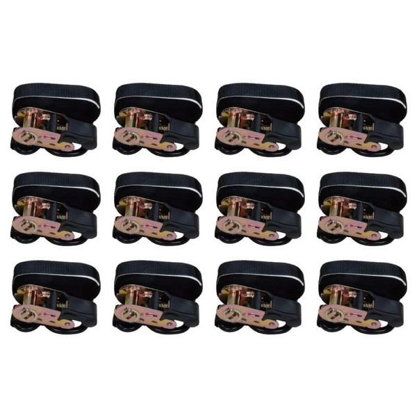 12-Pack Amazon Basics 15 feet Ratchet Tie Downs