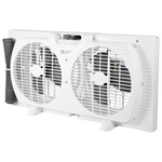 Comfort Zone Twin Window Fan With Quiet Setting