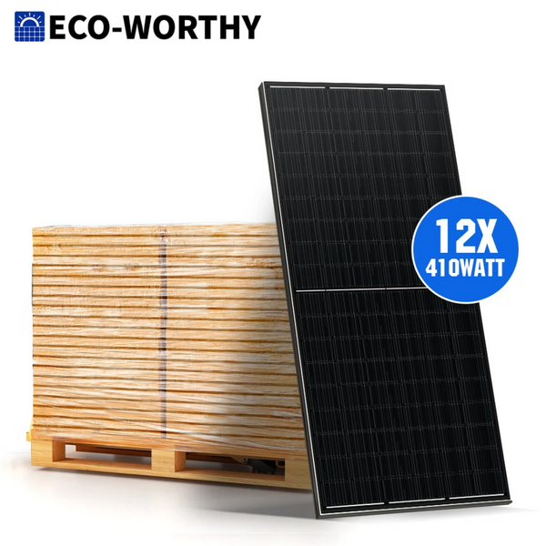 ECO-WORTHY 12Pack 410W Watt Solar Panel For Home Off Grid