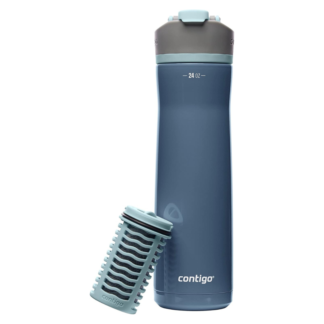 24oz Contigo Clybourn Chill Stainless Steel FreeFlow Filter Water Bottle