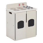 ECR4Kids Play Kitchen Stove (White Wash)