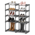 5-Tier Multifunctional 12-Pairs Shoe Organizer Rack
