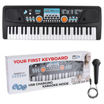 PYLE Portable 49-Key Electric Music Keyboard Piano W/ Mic