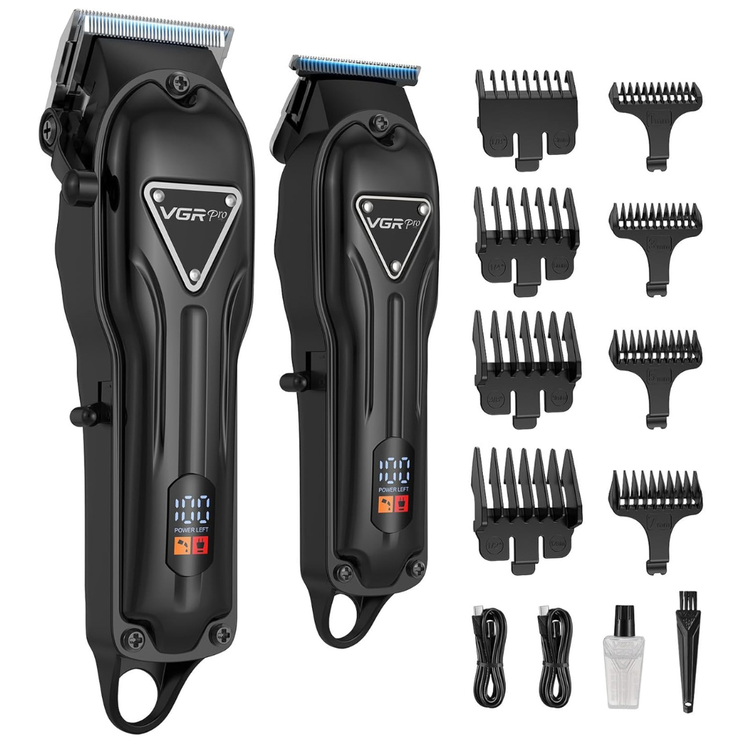 VGRPro Cordless Men's Electric Hair Clipper & Trimmer Set