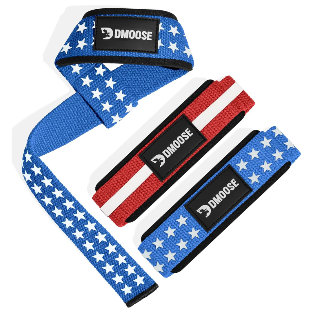 24" 5mm DMoose Fitness Wrist Straps For Weightlifting (Pair, Various)