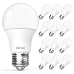 12-Pack Sunco A19 LED Light Bulbs