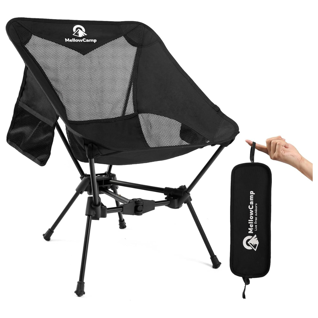 MellowCamp Portable Camping Chair With Cup Holder