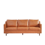 Wade Logan Azleigh 80.31'' Faux Leather Square Arm Sofa