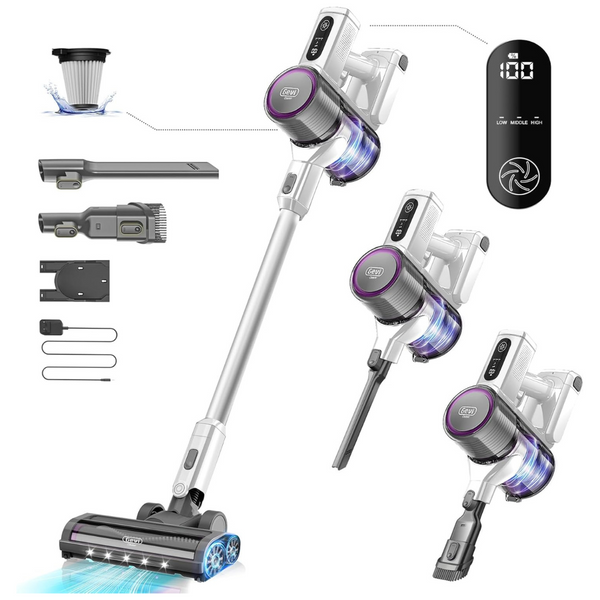 Gevi Cordless Stick Vacuum Cleaner With Powerful Suction