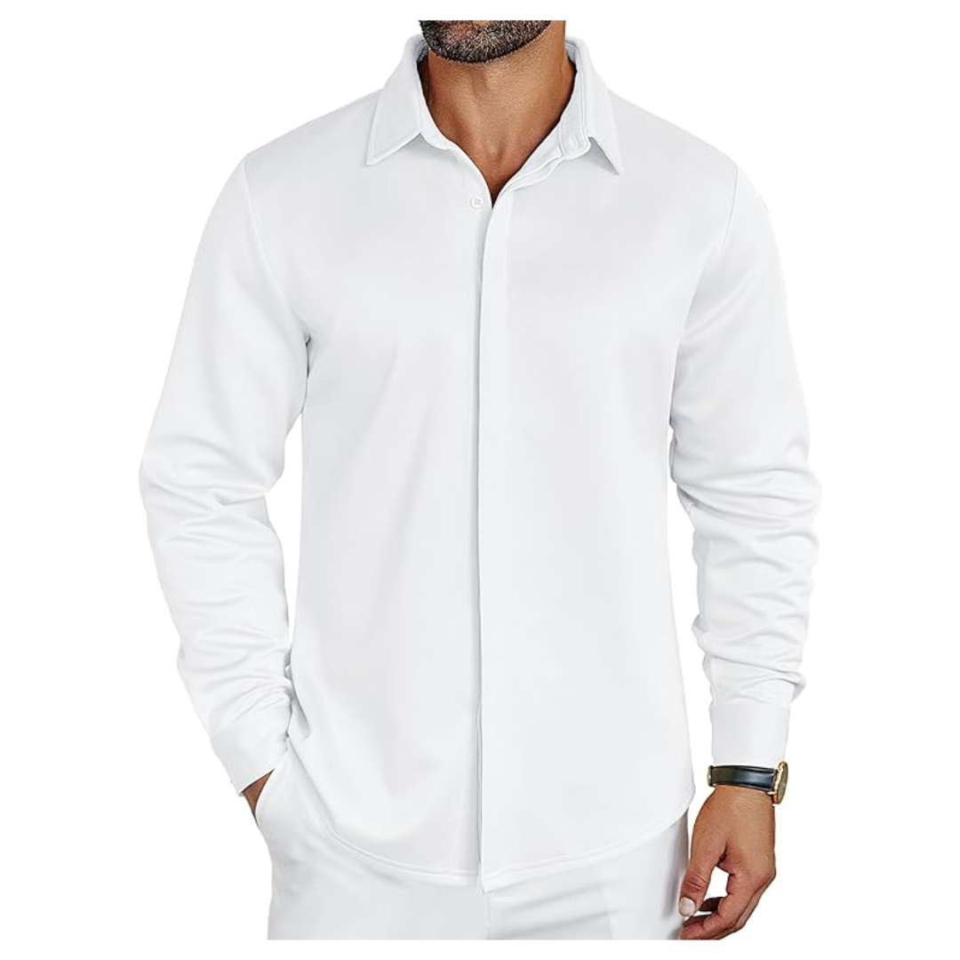 COOFANDY Men's Long Sleeve Wrinkle Free Button Down Shirt