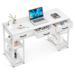 ODK Small 48" x 16" Computer Desk With Fabric Drawers