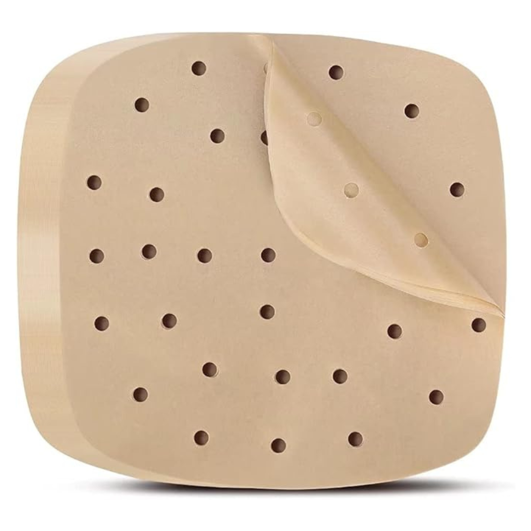 200-Count Air Fryer Parchment 8.5" Disposable Paper Liner (2 Color Options)