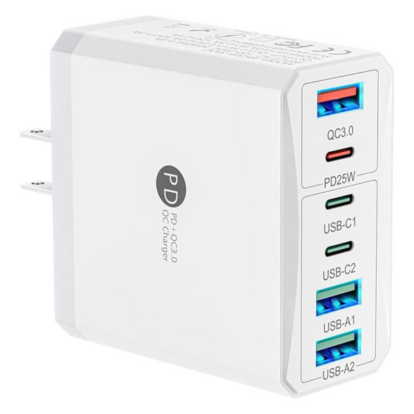 100W 6-Port Type C Fast Charging Block