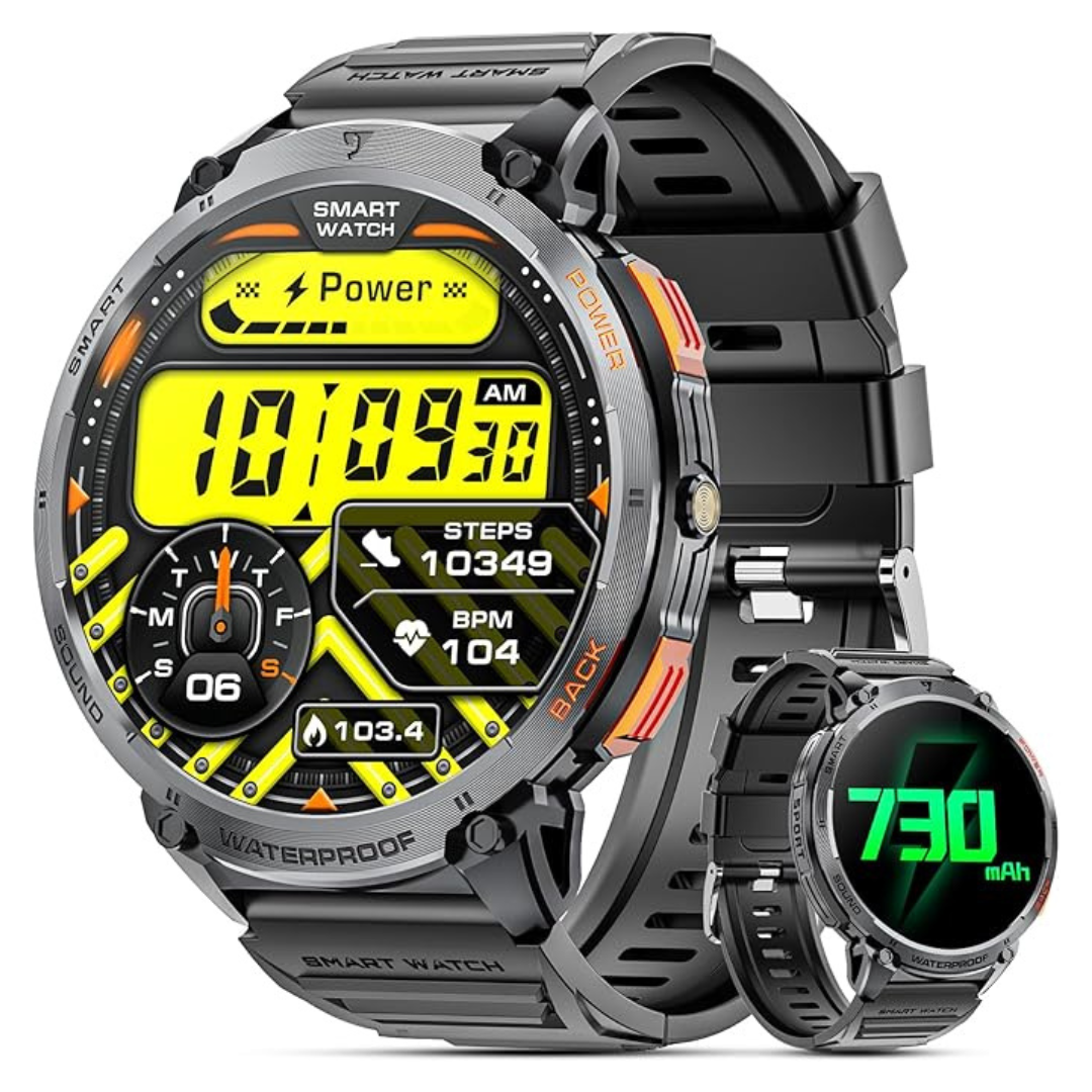 Waterproof 1.85" HD Large Screen Smart Watch