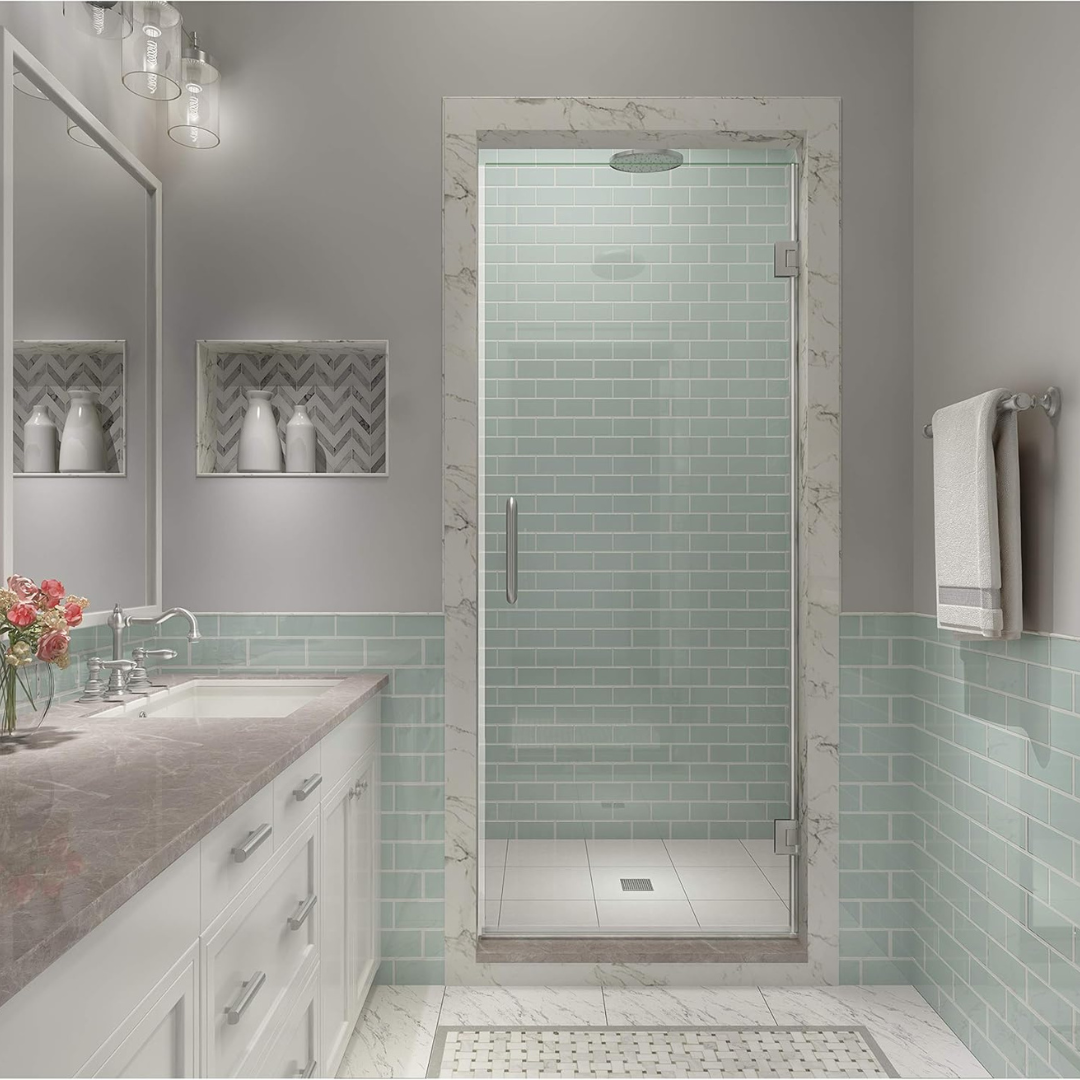 Aston Stainless Steel Kinkade XL Shower Door