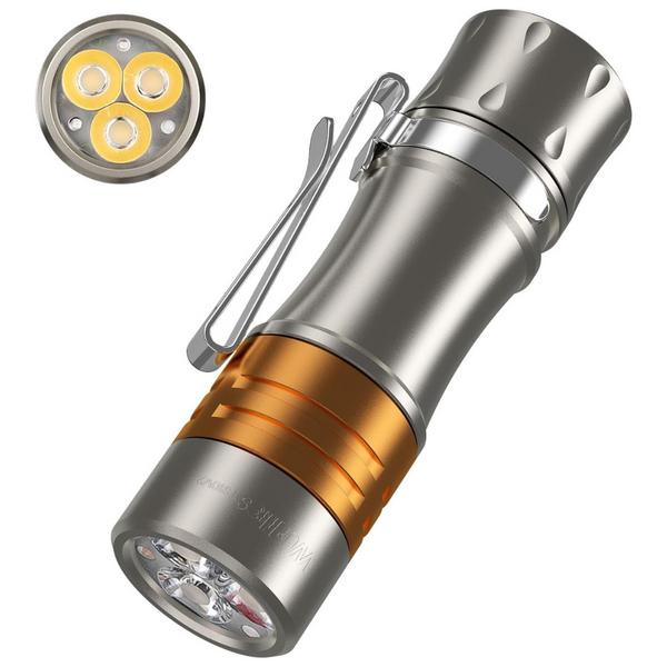 Wurkkos TS10 Titanium Alloy-Mini 90CRI LED Flashlight