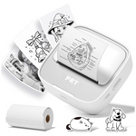 PRT Mini Bluetooth Sticker Printer with Thermal Paper
