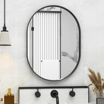 22" x 30" Oval Wall-Mounted Bathroom Mirror