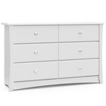 Storkcraft Crescent 6 Drawer Double Dresser