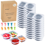 24-Pieces Reusable Snack Containers with Lids