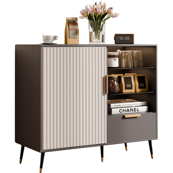 Modnest 31" Fluted Sideboard Cabinet with Door and Drawer