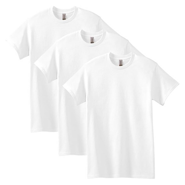 3-Pack Gildan Unisex Adult Heavy Cotton T-shirt