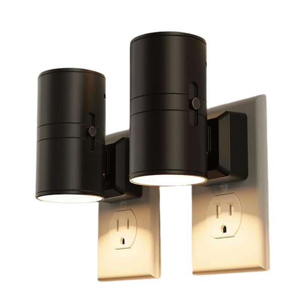 2-Pack Dusk To Dawn Plug In LED Night Lights (3000K)