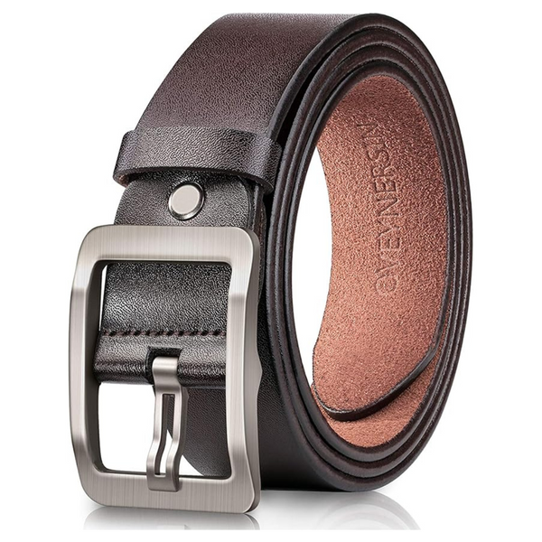 OVEYNERSIN Men's 100% Genuine Leather Casual Dress Belt