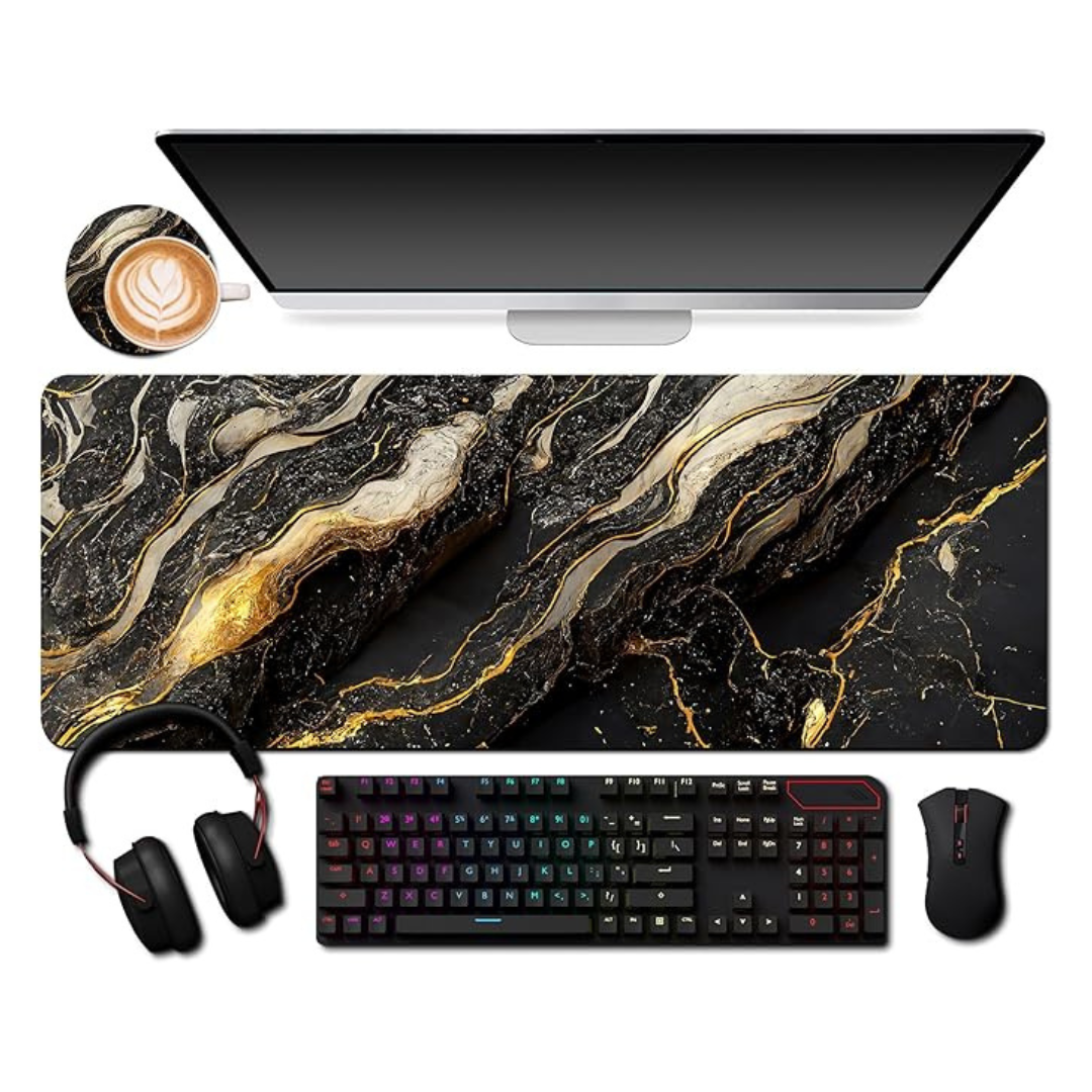 31.5 x 11.8" Extended Mouse Pad with Cup Coaster