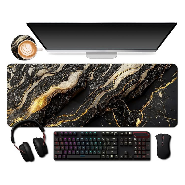 31.5 x 11.8" Extended Mouse Pad with Cup Coaster