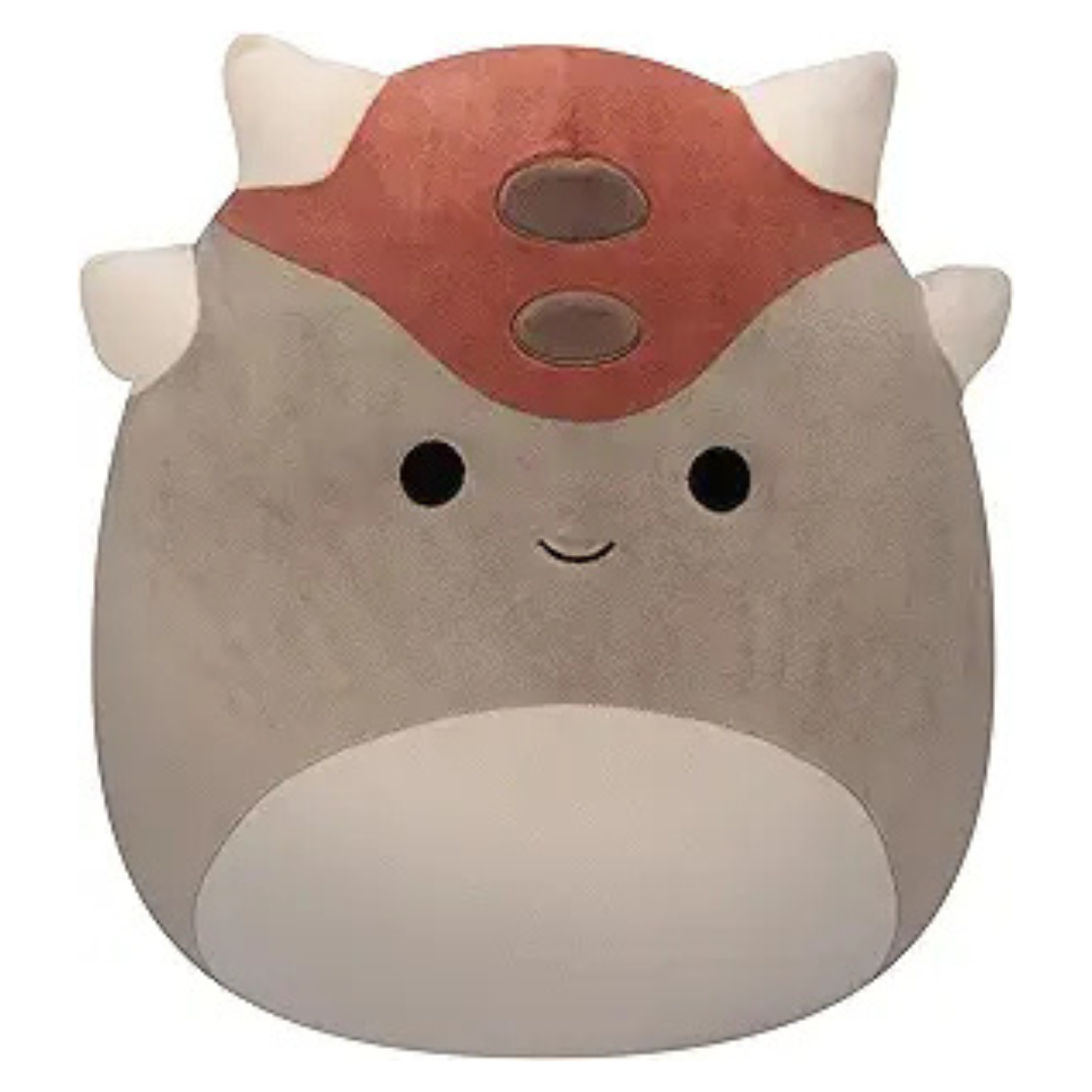 Squishmallows Original 14" Ainhoca Grey Ankylosaurus Plush