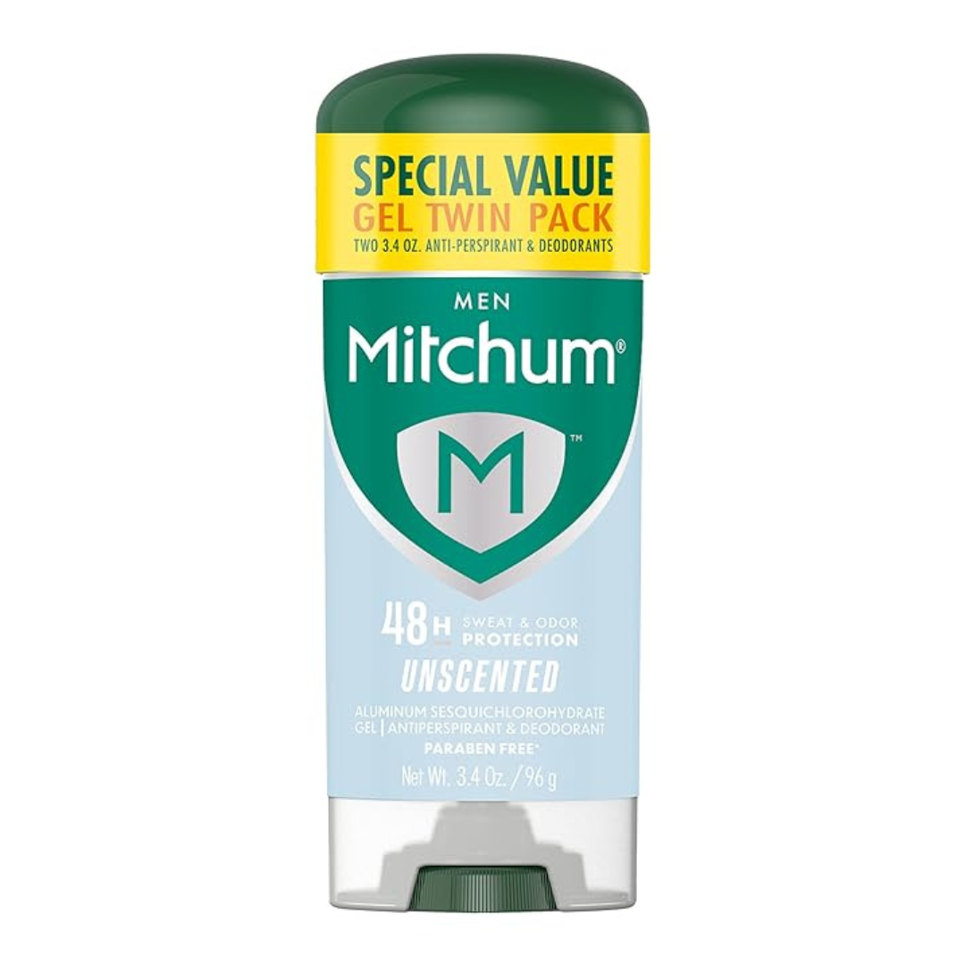 3.4 Oz 2-Pack Mitchum Antiperspirant Triple Odor Deodorant Stick