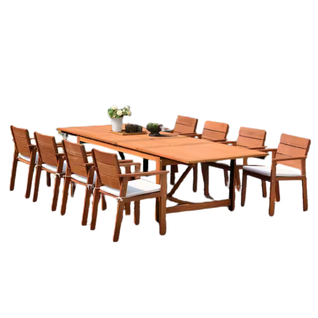 9-Piece Amazonia Charles Patio Dining Set