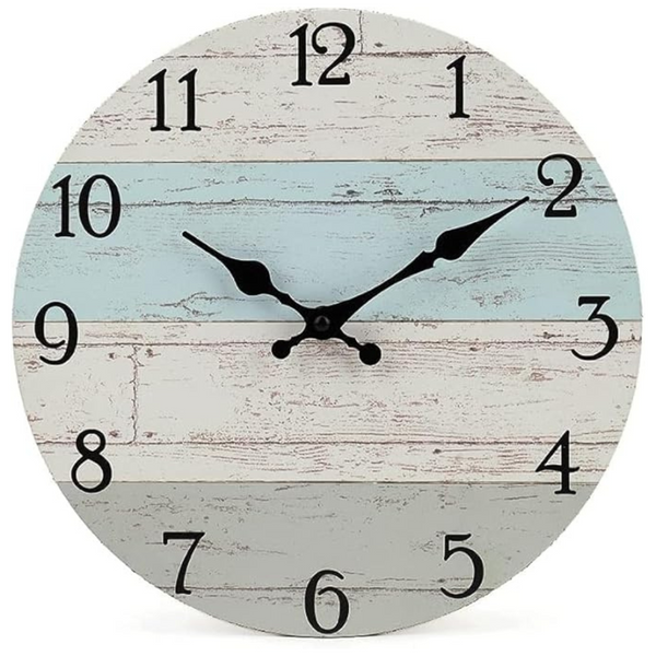 Jomparis 8" Rustic Country Tuscan Style Wall Clock