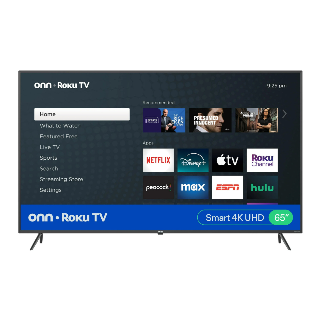 65" Onn. 4K Ultra HDR Smart LED Roku TV (100012587)
