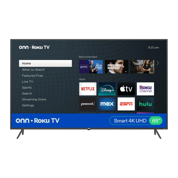 65" Onn. 4K Ultra HDR Smart LED Roku TV (100012587)